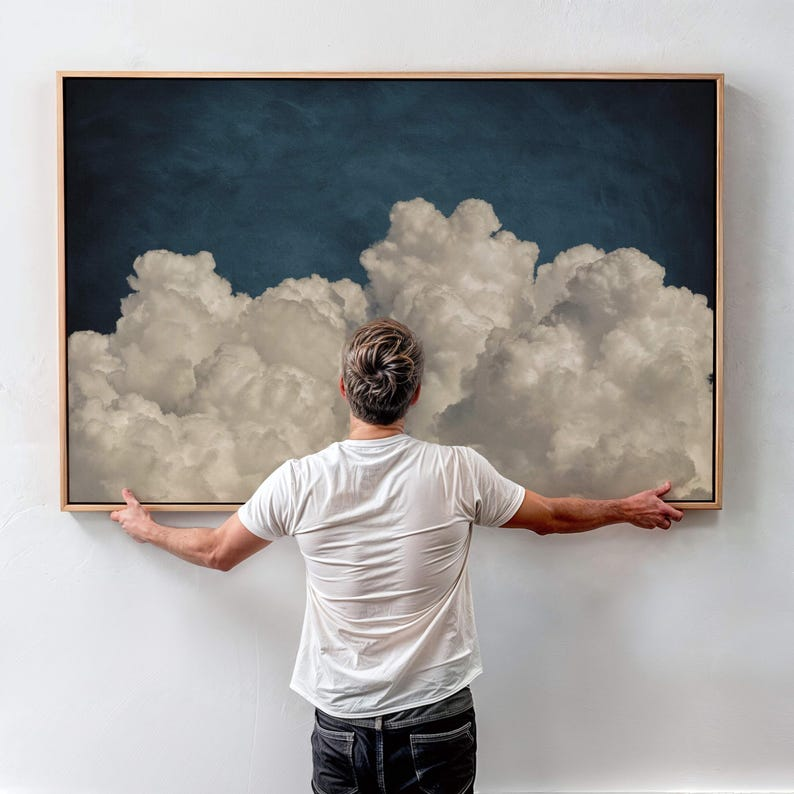 Samiredo Framed Night Sky Art – Statement Bedroom Piece