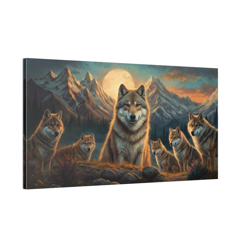 Samiredo Wolf Canvas Art β Oil Painting Print, Animal Lover Gift, Wall Decor Wolf
