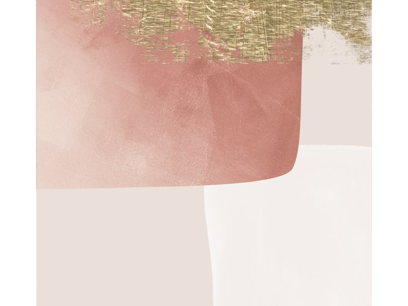 Samiredo Pink and Gold Art Prints – Set of 3 for Bedroom