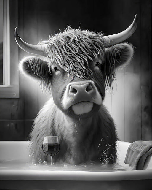 Cute Funny Animal Poster For Bathroom Wall