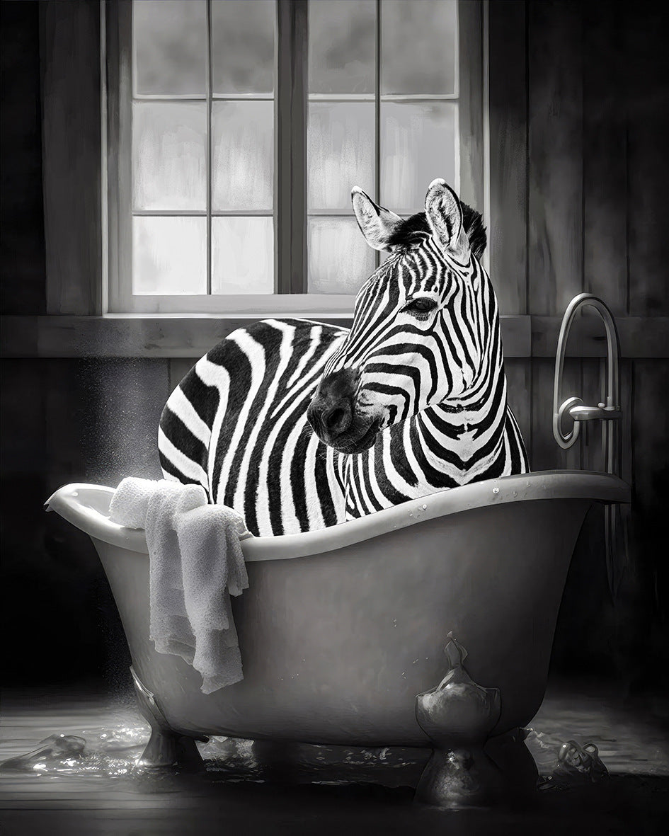 Cute Funny Animal Poster For Bathroom Wall