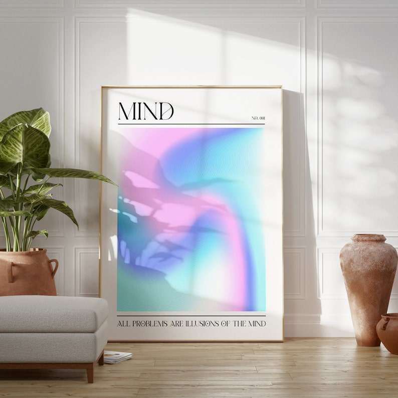 Samiredo Pink Aura Affirmation Poster Set of 3 – Soul, Mind & Love Spiritual Prints