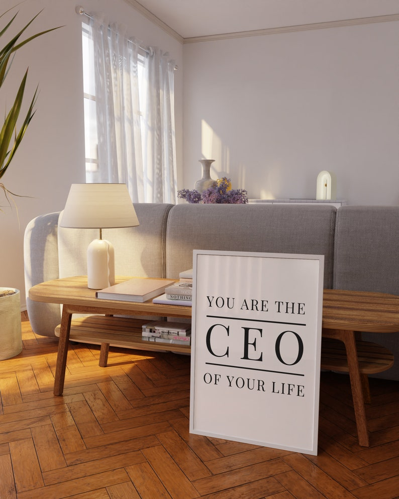 Samiredo Minimalist Focus & Motivation Prints – Hard Work Office Wall Art, Digital Download
